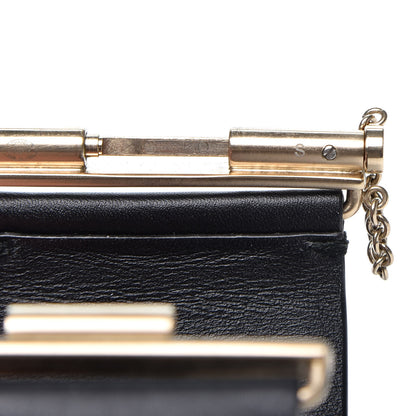 Chanel Calfskin CC Wide Cuff S Black Gold 4 of 6