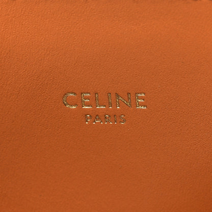 Celine Canvas Calfskin Logo Print Small Vertical Cabas Natural Tan 6 of 11