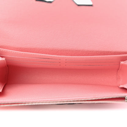 Louis Vuitton Epi Chain Flower Print Twist Chain Wallet Pink 4 of 4