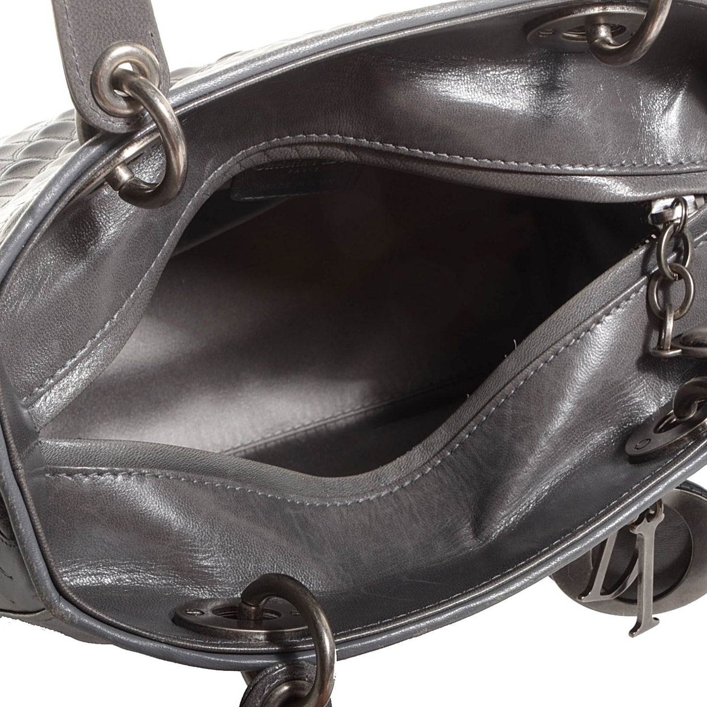 Lambskin Fish Scale Detail Medium Lady Dior