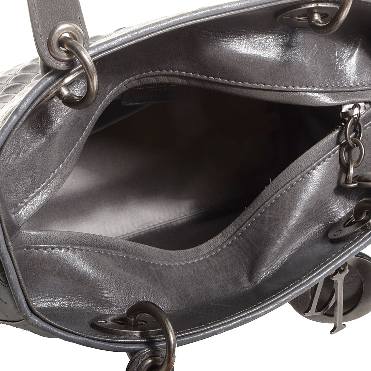 Christian Dior Lambskin Fish Scale Detail Medium Lady Dior 5 of 7