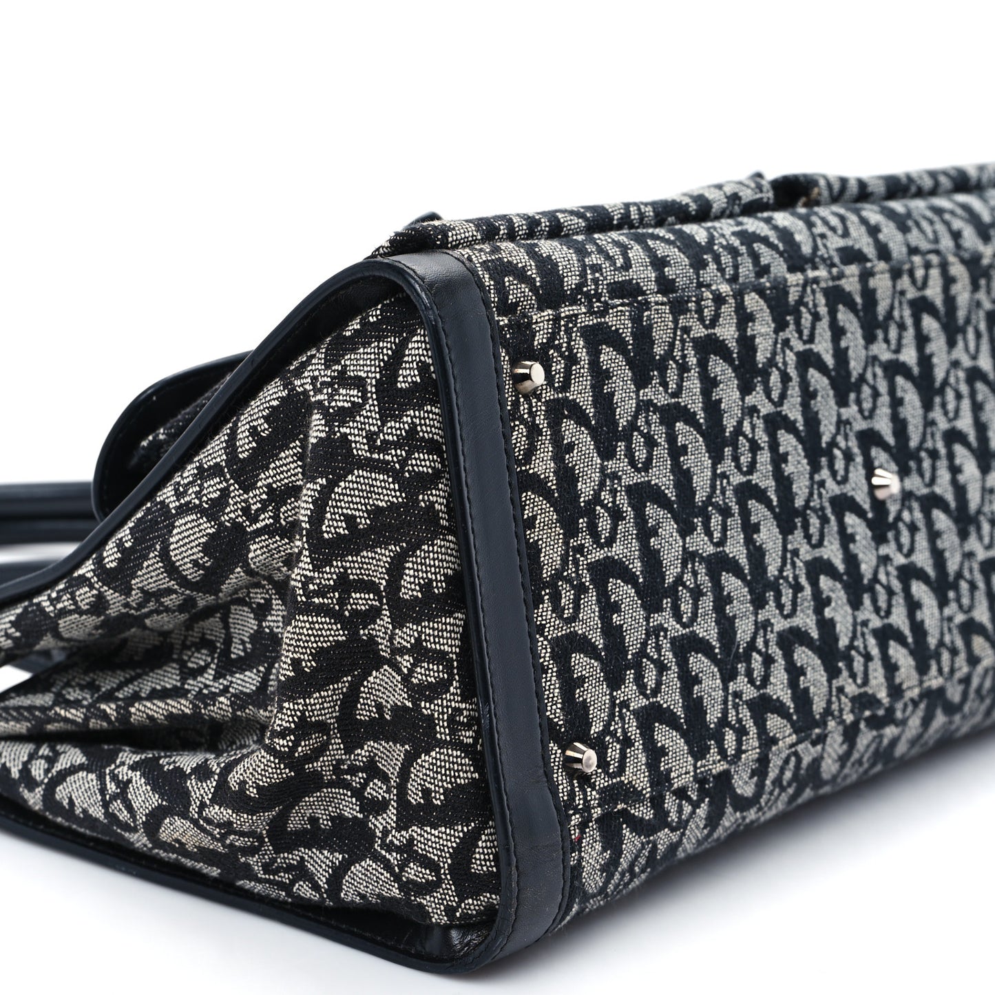 Monogram Calfskin Pocket Tote Black