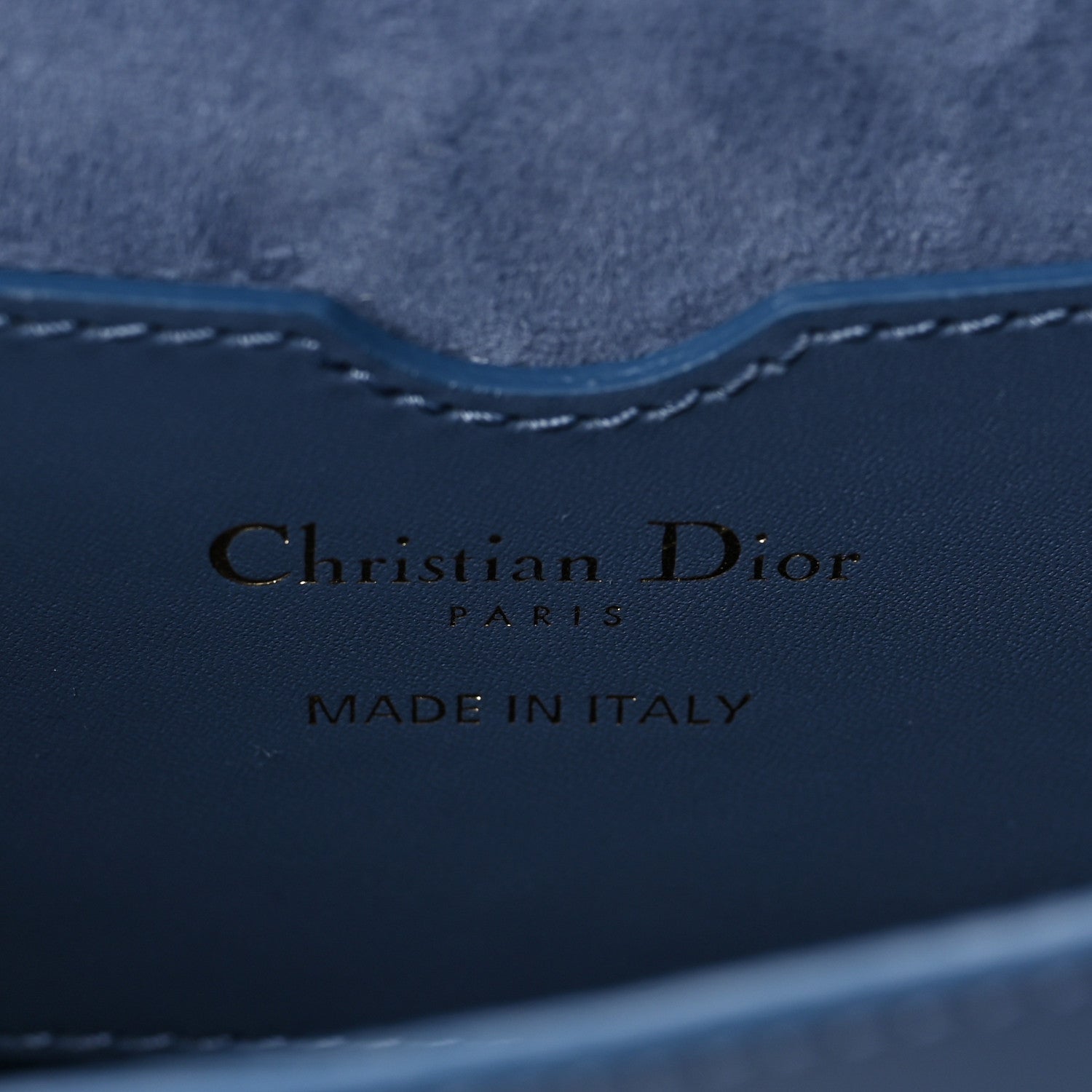 Christian Dior Box Calfskin Medium Bobby Flap Denim Blue 6 of 7