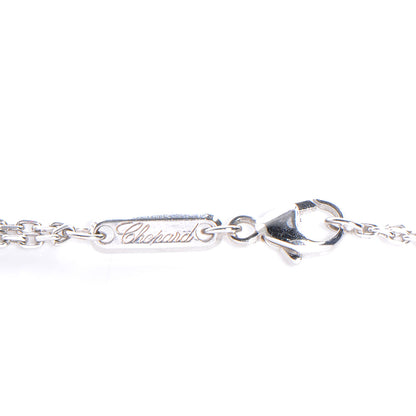 Chopard 18k White Gold Chocolate Diamond Happy Spirit Pendant Necklace 6 of 6
