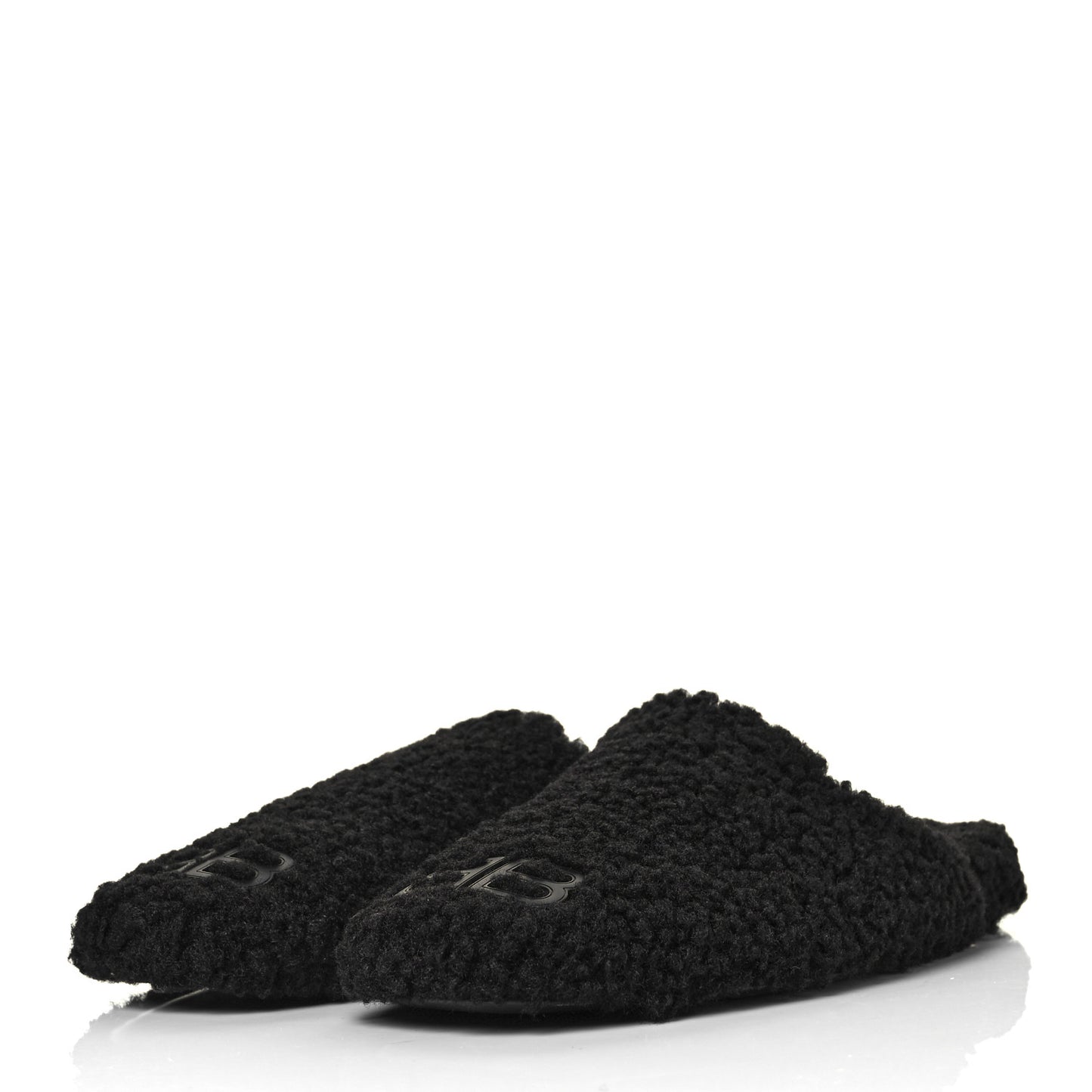 Faux Shearling Cosy BB Mules 39.5 Black