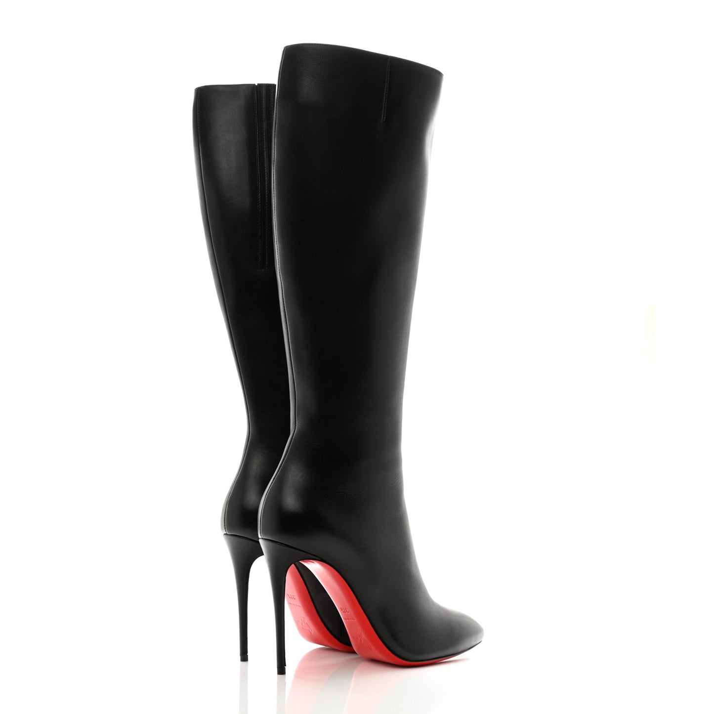Calfskin Eloise Botta 85 Knee Boots 38.5 Black