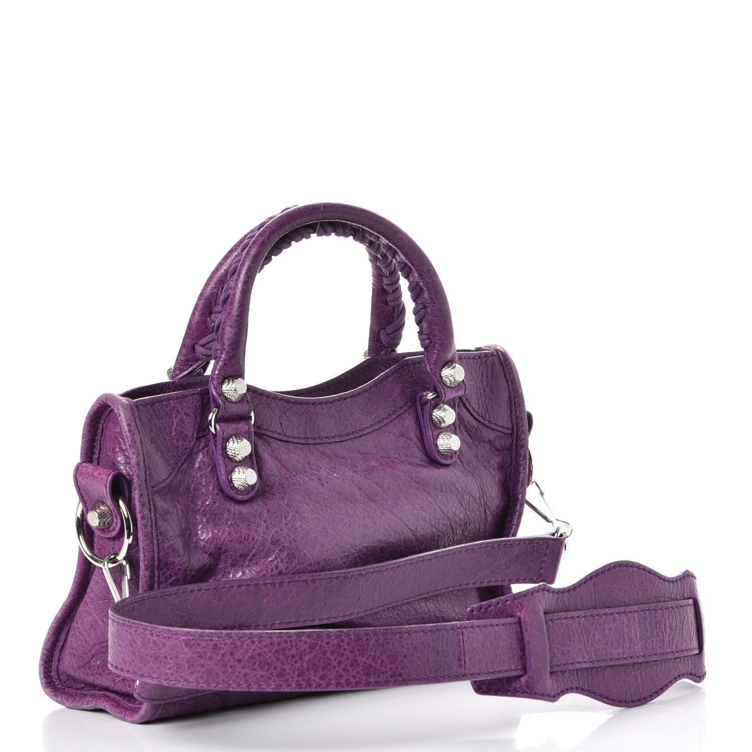 Balenciaga Agneau Giant 12 Silver Hardware Mini City Ultraviolet 3 of 9