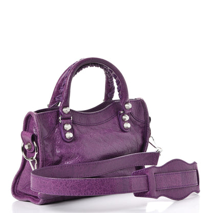 Balenciaga Agneau Giant 12 Silver Hardware Mini City Ultraviolet 3 of 9