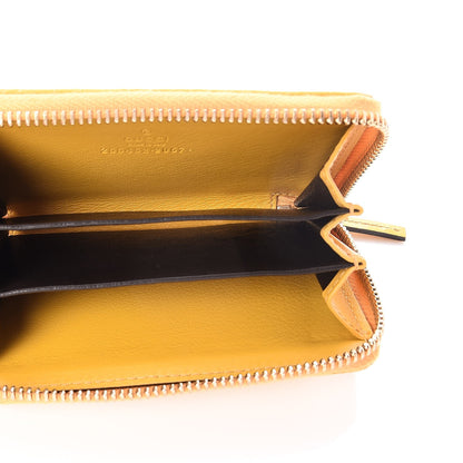Gucci Patent Microguccissima Zip Around Card Case Bumblebee 5 of 7