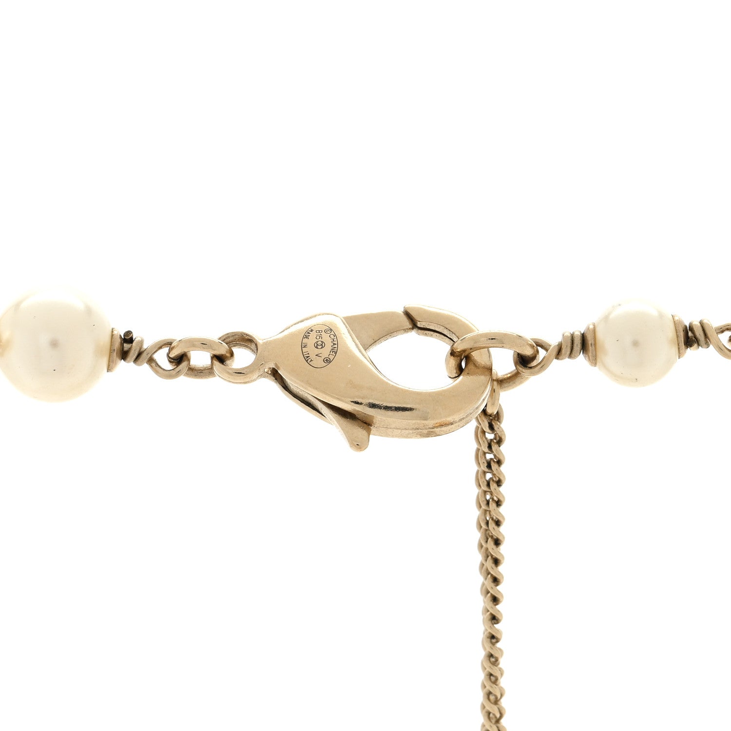 Chanel Pearl Beaded CC Long Necklace Black 3 of 3