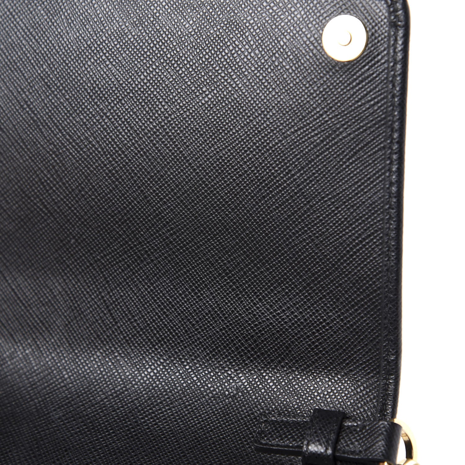 Prada Saffiano Lux Chain Wallet Black 11 of 15