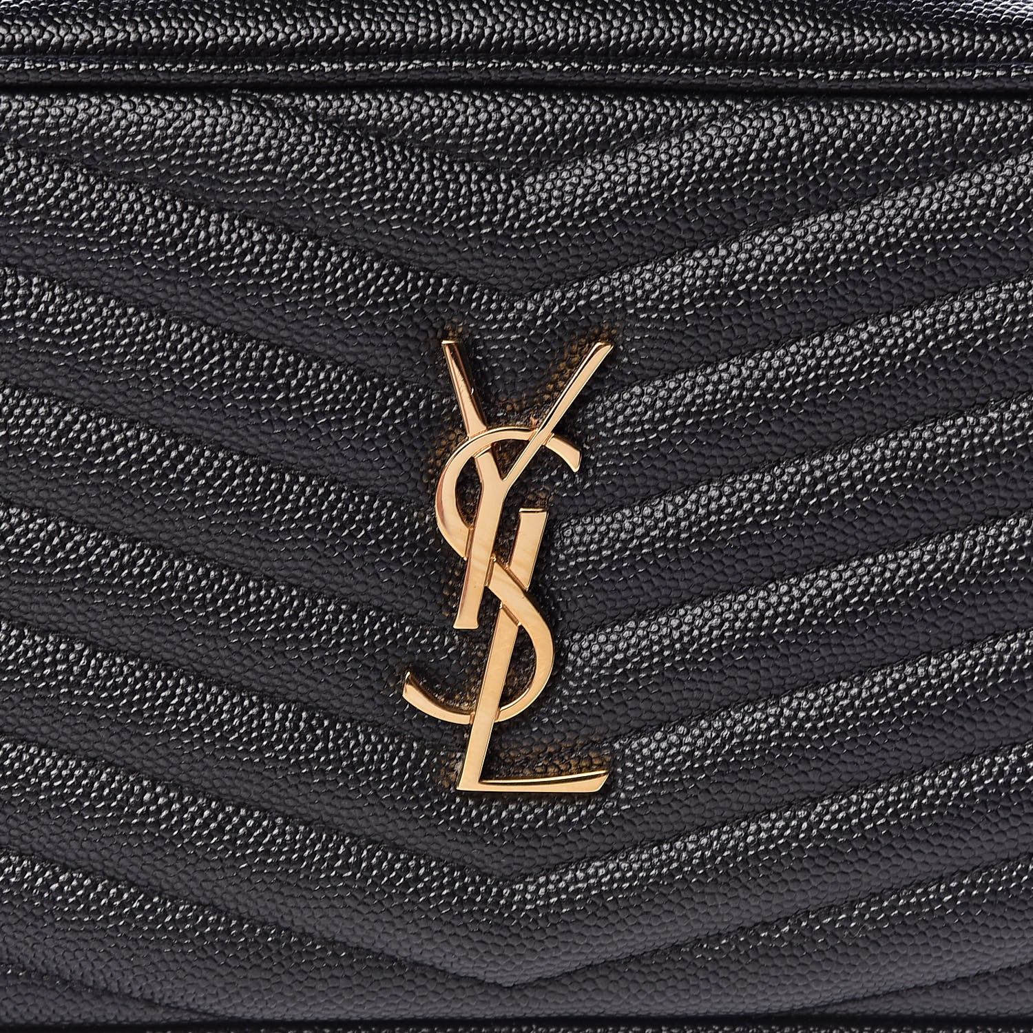 Saint Laurent Grain De Poudre Matelasse Monogram Mini Lou Camera Bag Black 11 of 12
