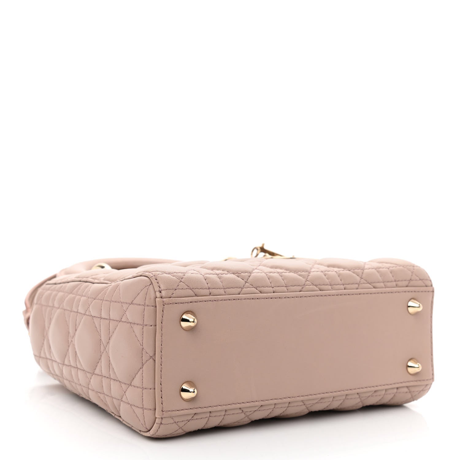 Christian Dior Lambskin Cannage Small Lucky Badges My Lady Dior Taupe 3 of 10