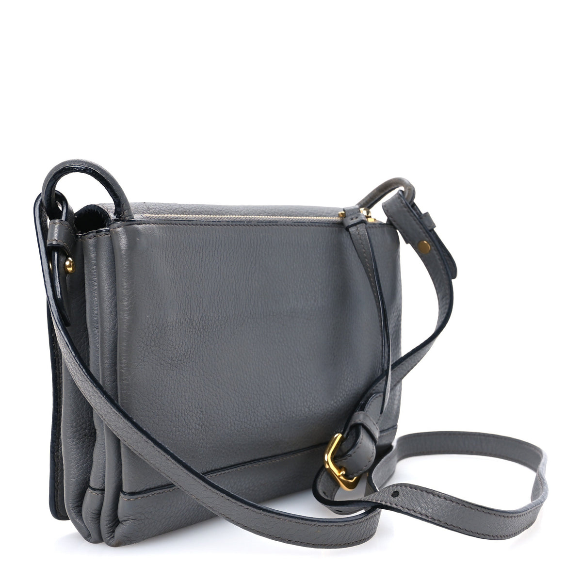 Prada Vitello Phenix Crossbody Bag Marmo 3 of 13
