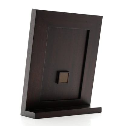 Hermes Mahogany Wood Taurillon Medium Pleiade Picture Frame Brown Etoupe 2 of 7