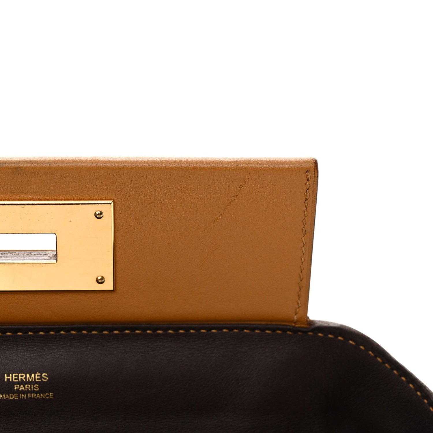 Hermes Evercolor Swift Verso 24/24 21 Caramel Sesame Rouge Sellier 11 of 15