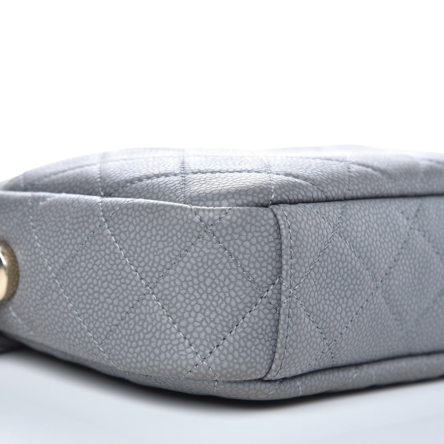 Chanel Caviar Quilted Coco Tassel Small Camera Case Grey 8 of 11