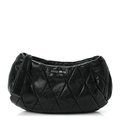 Miu Miu Matelasse Lux Wristlet Clutch Black 1 of 9