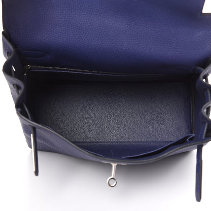 Hermes Togo Kelly Retourne 28 Bleu Encre 8 of 34