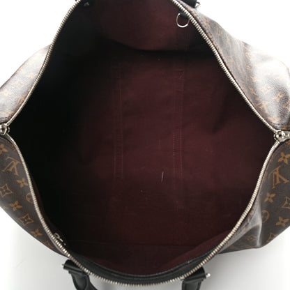 Louis Vuitton Monogram Macassar Keepall Bandouliere 55 5 of 18