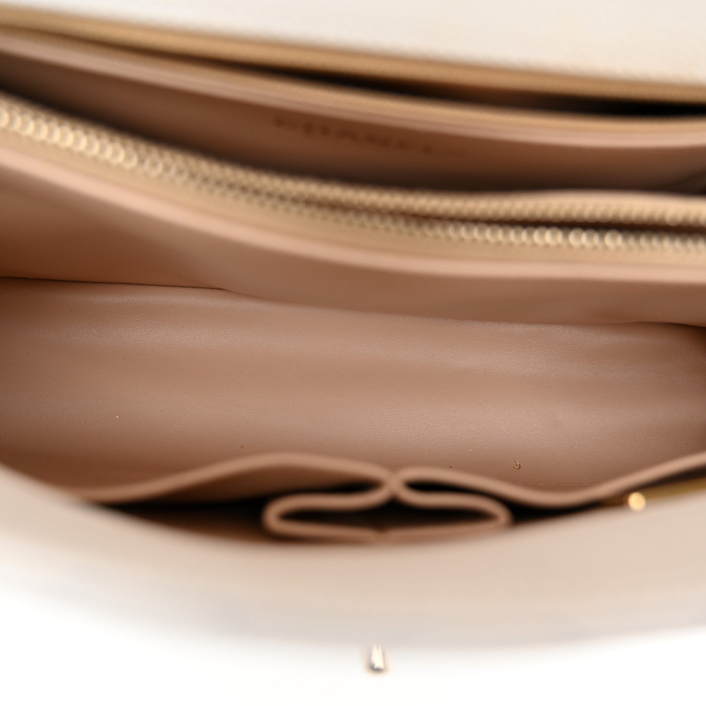 Caviar Quilted Small Coco Handle Flap White