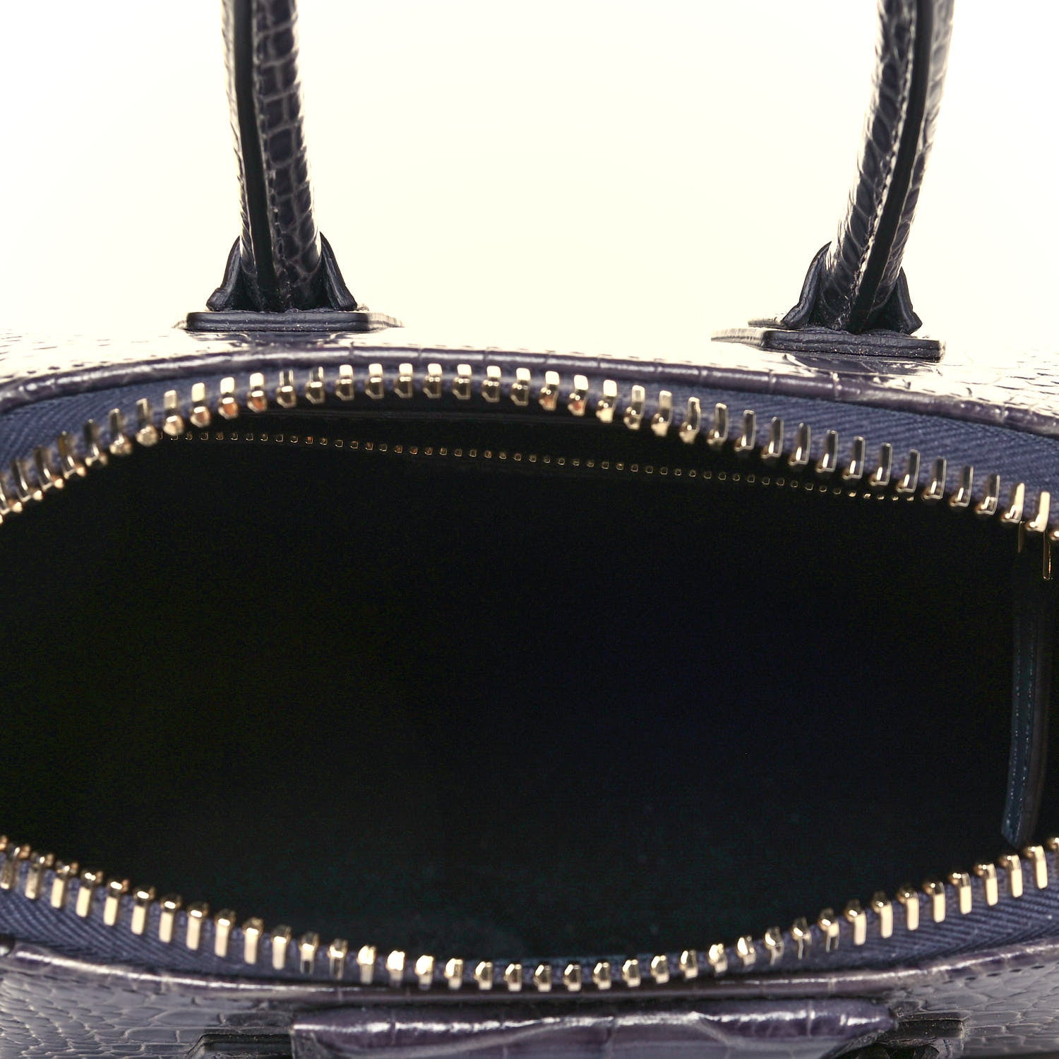 Givenchy Calfskin Crocodile Embossed Mini Antigona Storm Grey 9 of 14