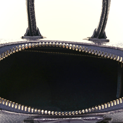 Givenchy Calfskin Crocodile Embossed Mini Antigona Storm Grey 9 of 14
