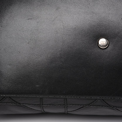 Christian Dior Lambskin Cannage Medium Granville Tote Black 8 of 12