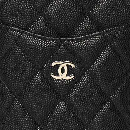 Chanel Caviar Quilted Classic Flat Wallet Pouch Black 10 of 11