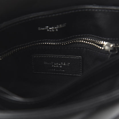 Saint Laurent Calfskin Y Quilted Monogram Toy Loulou Crossbody Bag Black 7 of 8