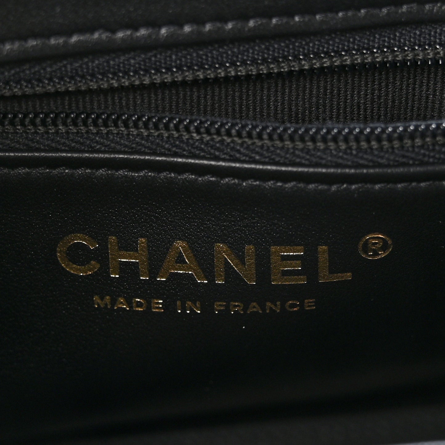 Shiny Aged Calfskin Quilted Nano Kelly Shopper Black