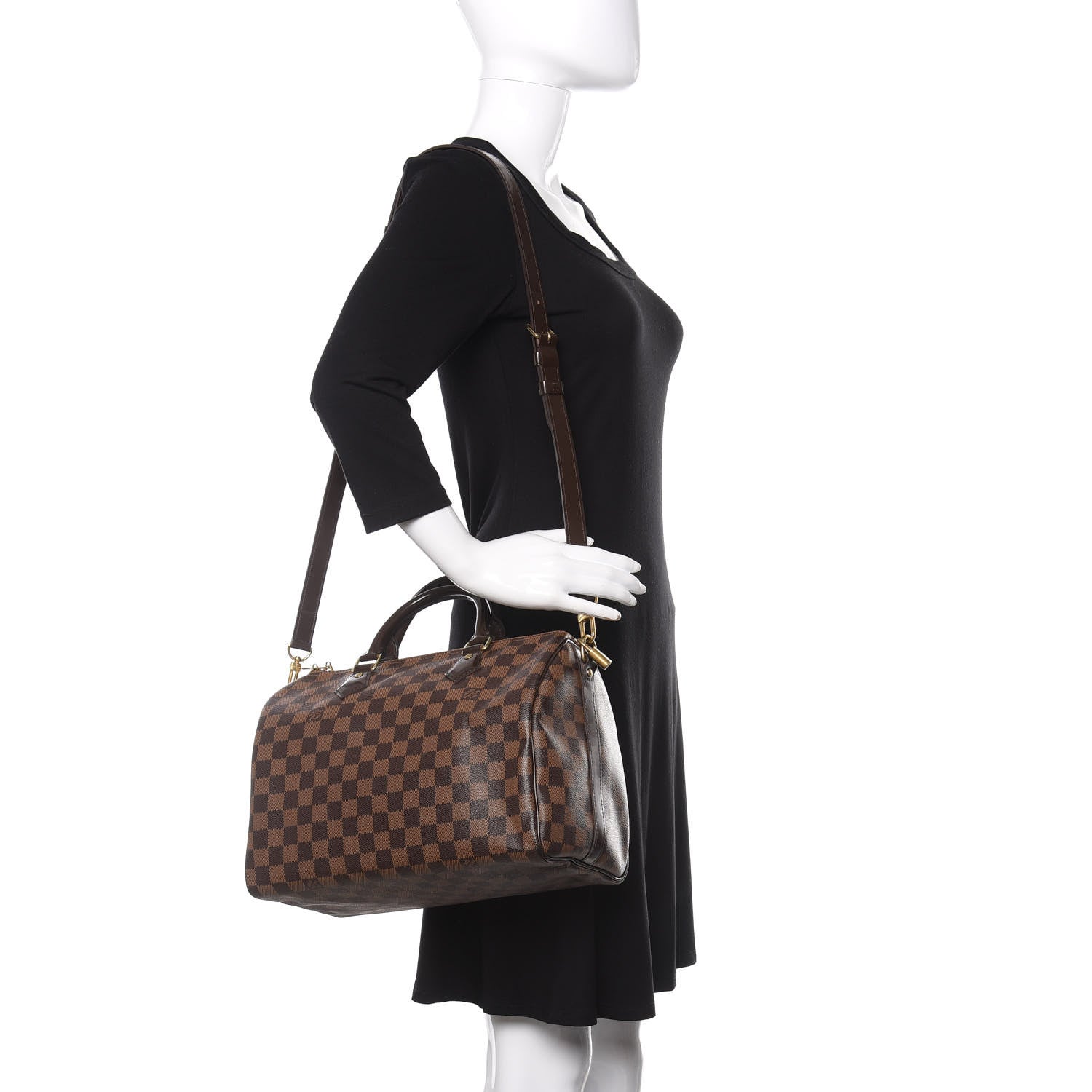Louis Vuitton Damier Ebene Speedy Bandouliere 30 2 of 12