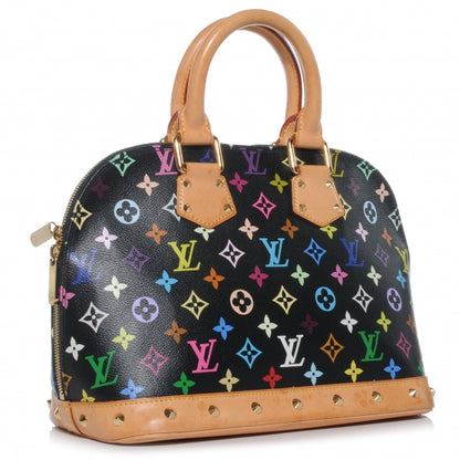 Louis Vuitton Monogram Multicolor Alma Black 3 of 7