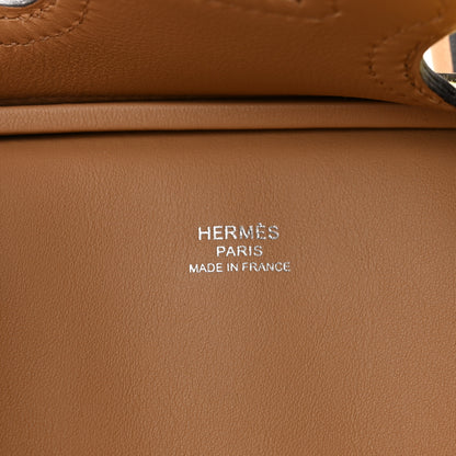 Hermes Toile Goeland Swift Cargo Birkin 25 Jaune Citron Chai 6 of 11