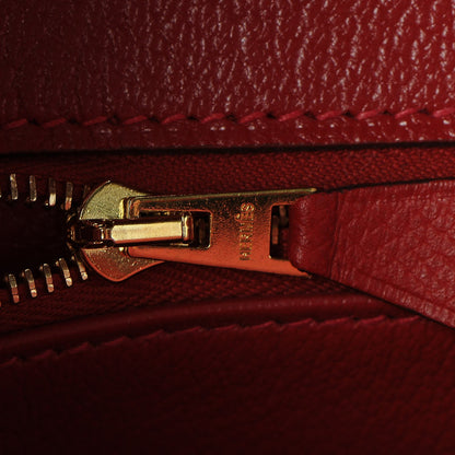Hermes Epsom Birkin 30 Rouge Casaque 23 of 35