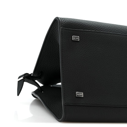 The Row Matte Grained Calfskin Soft Margaux 12 Black 8 of 9