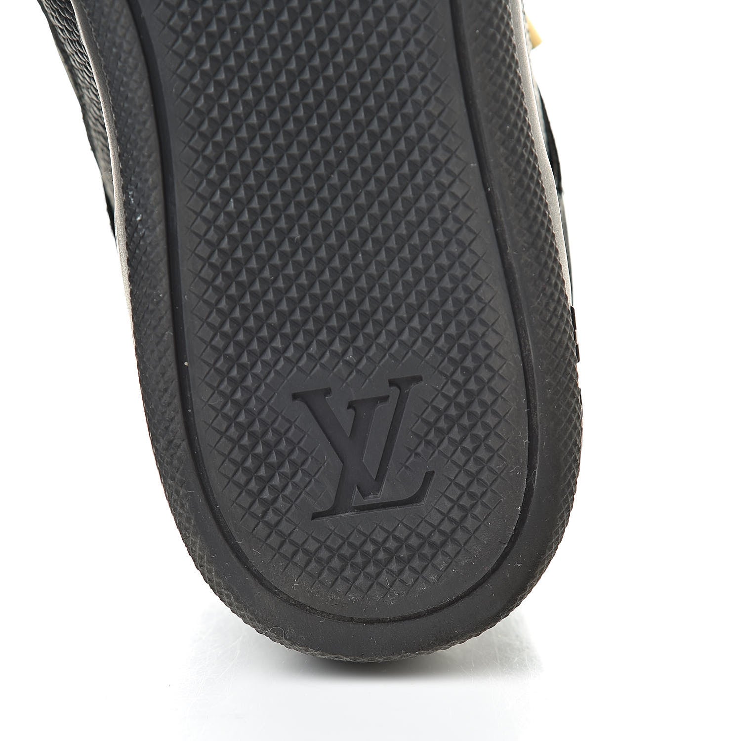 Louis Vuitton Calfskin Suede Monogram Cliff Top Wedge Sneakers 37 Black 8 of 12