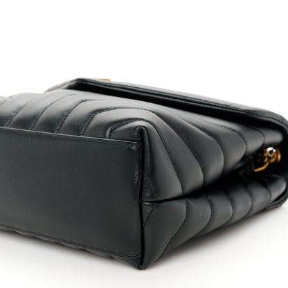 Saint Laurent Calfskin Y Quilted Monogram Small Loulou Chain Satchel Black 11 of 11