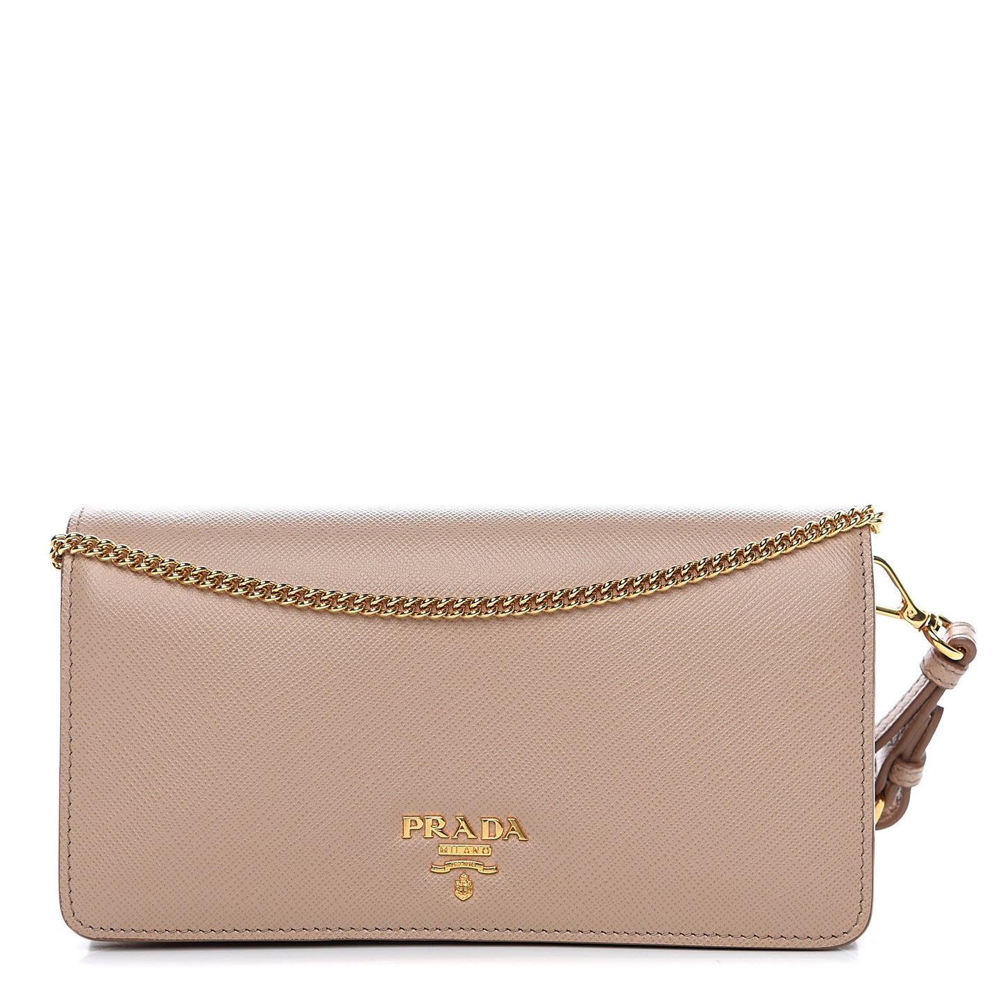 Saffiano Metal Oro Mini Crossbody Bag Cammeo