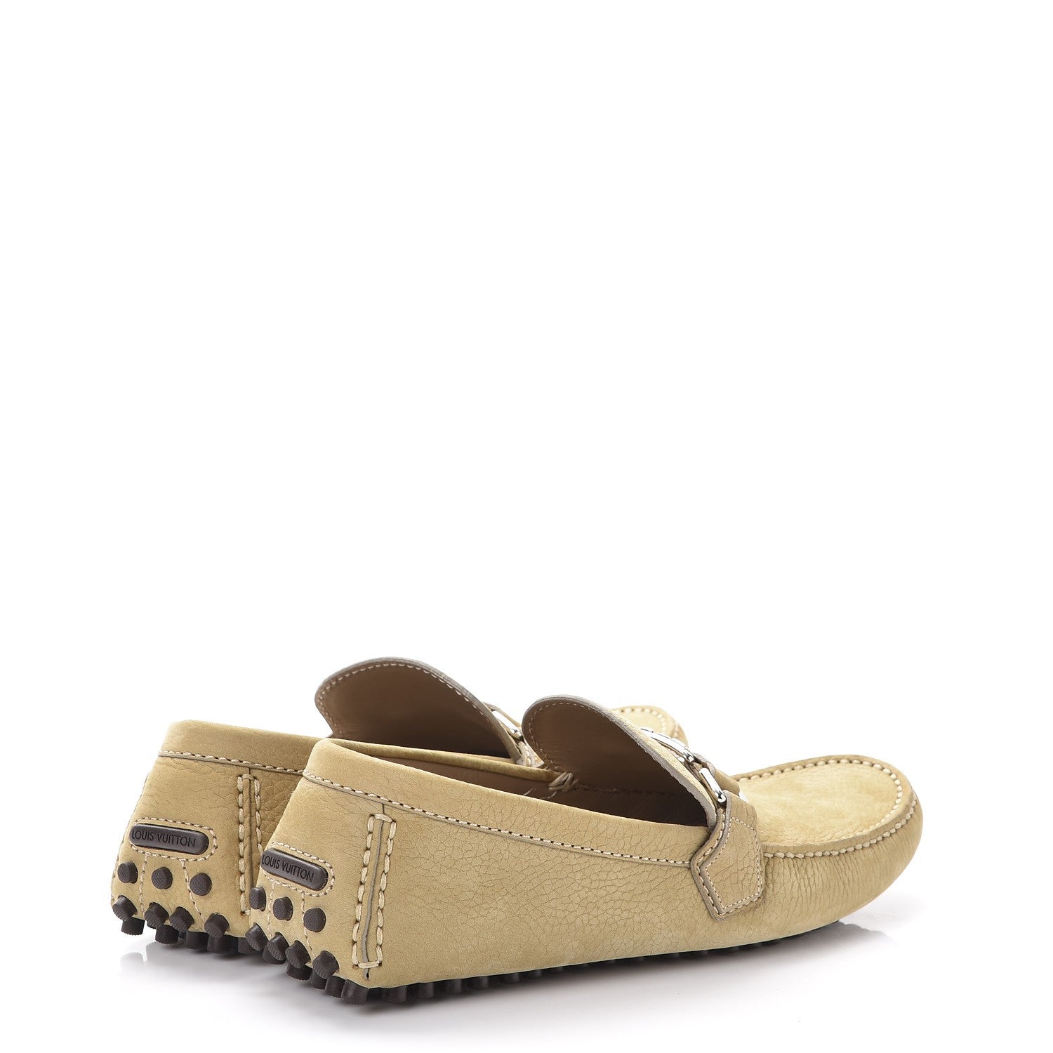 Louis Vuitton Mens Nubuck Hockenheim Moccasin Loafers 7 4 of 9