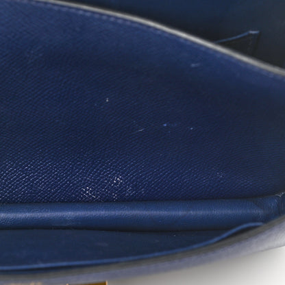 Hermes Epsom Constance Elan 25 Bleu Saphir 10 of 11
