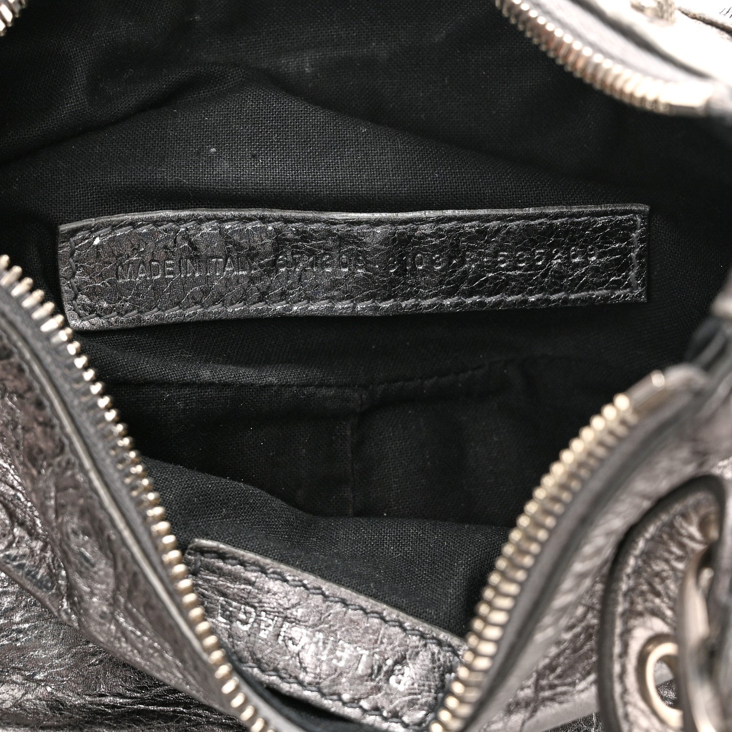 Balenciaga Metallic Agneau Arena Le Cagole Shoulder Bag XS Silver 7 of 10