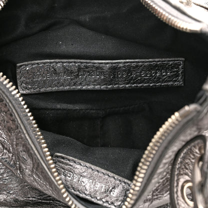 Balenciaga Metallic Agneau Arena Le Cagole Shoulder Bag XS Silver 7 of 10