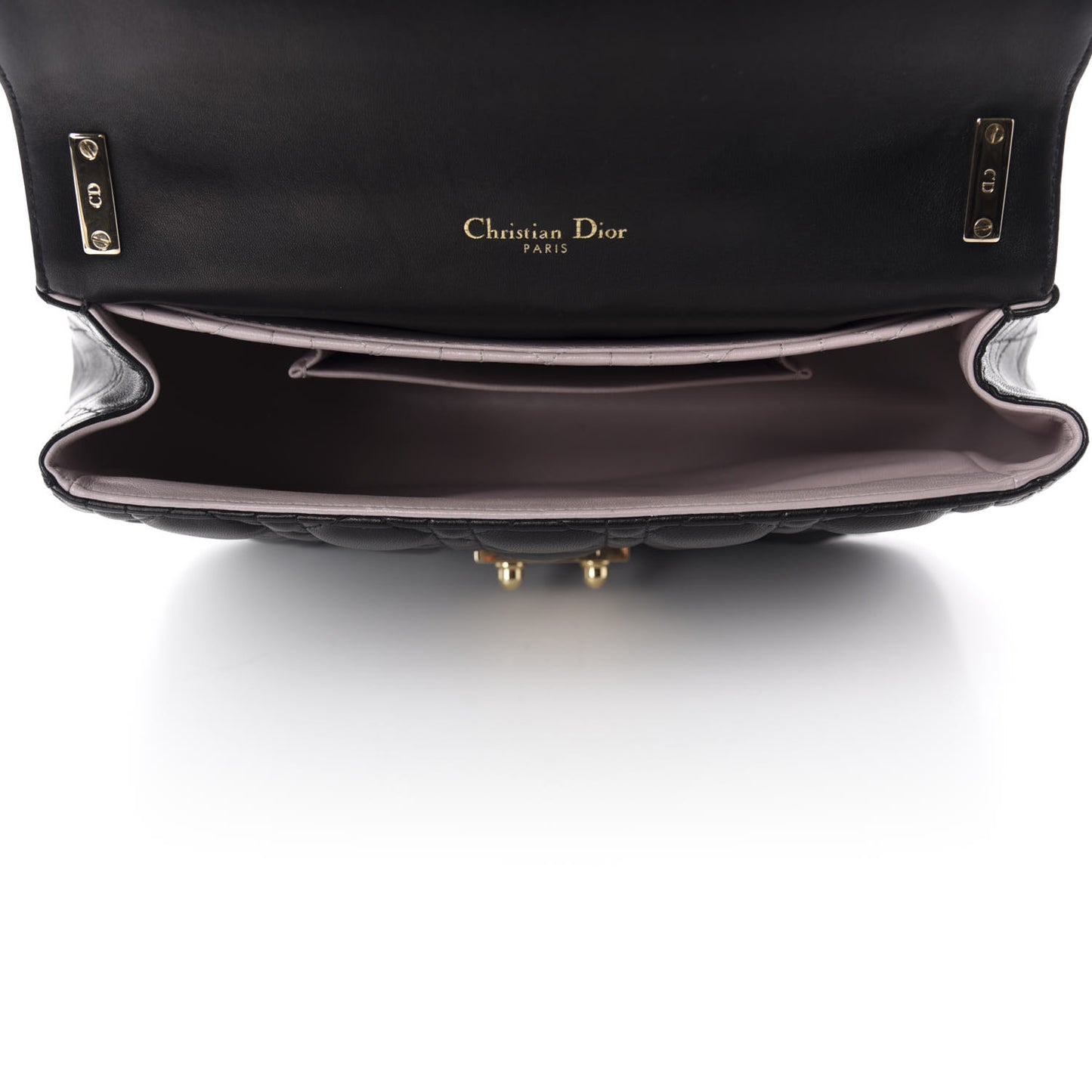 Lambskin Cannage Small Miss Dior Flap Black