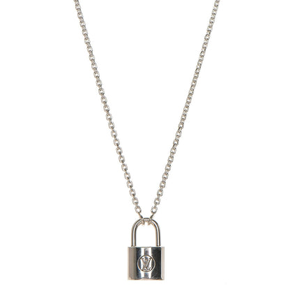 Louis Vuitton Sterling Silver Lockit Necklace 1 of 5