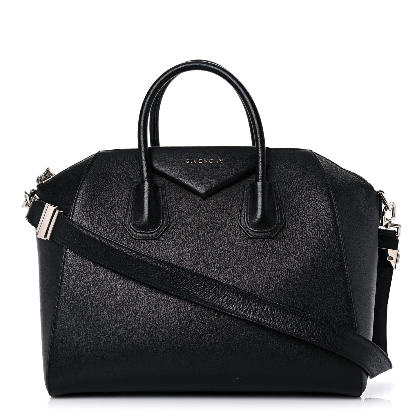Sugar Goatskin Medium Antigona Black