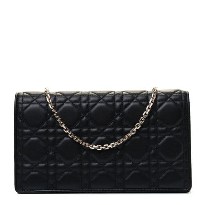 Christian Dior Lambskin Cannage Lady Dior Pouch Black 1 of 5