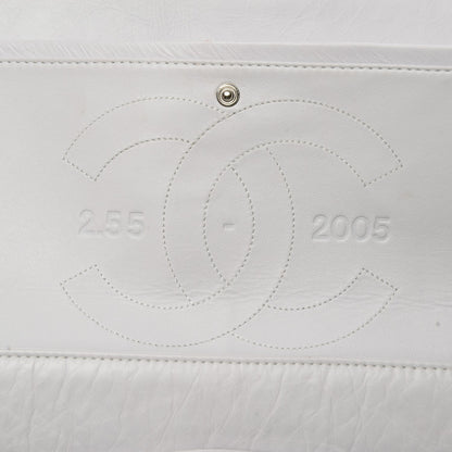 Chanel Aged Calfskin Quilted 50th Anniversary 2.55 Reissue 228 Flap White 10 of 11