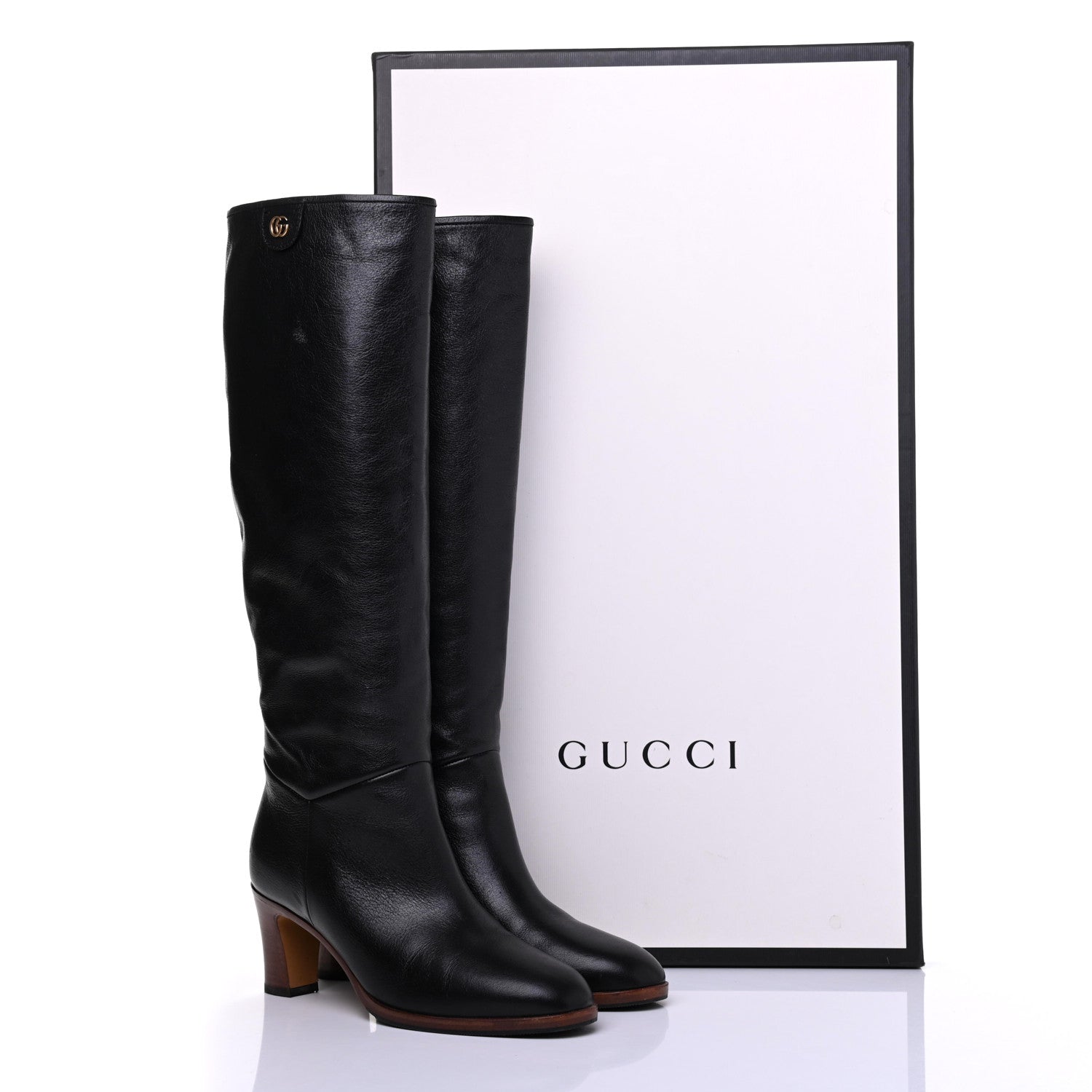Gucci Calfskin Piuma Lux Energy High Boots 36 Black 20 of 20