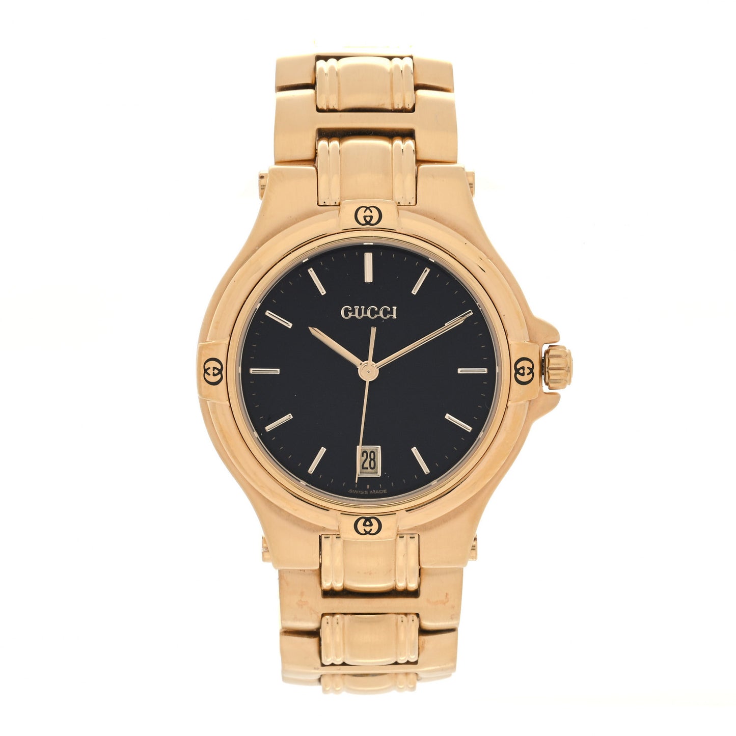 Stainless Steel 34mm 9240M Quartz Watch Black